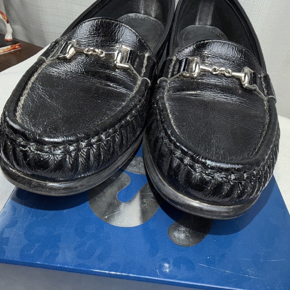 SAS Tripad Metro-P Women Slip On Loafers Sz 7 1/2 S Black Leather Comfort Shoes